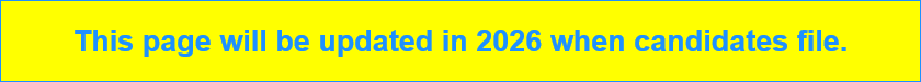 This page will be updated in 2026 when candidates file.